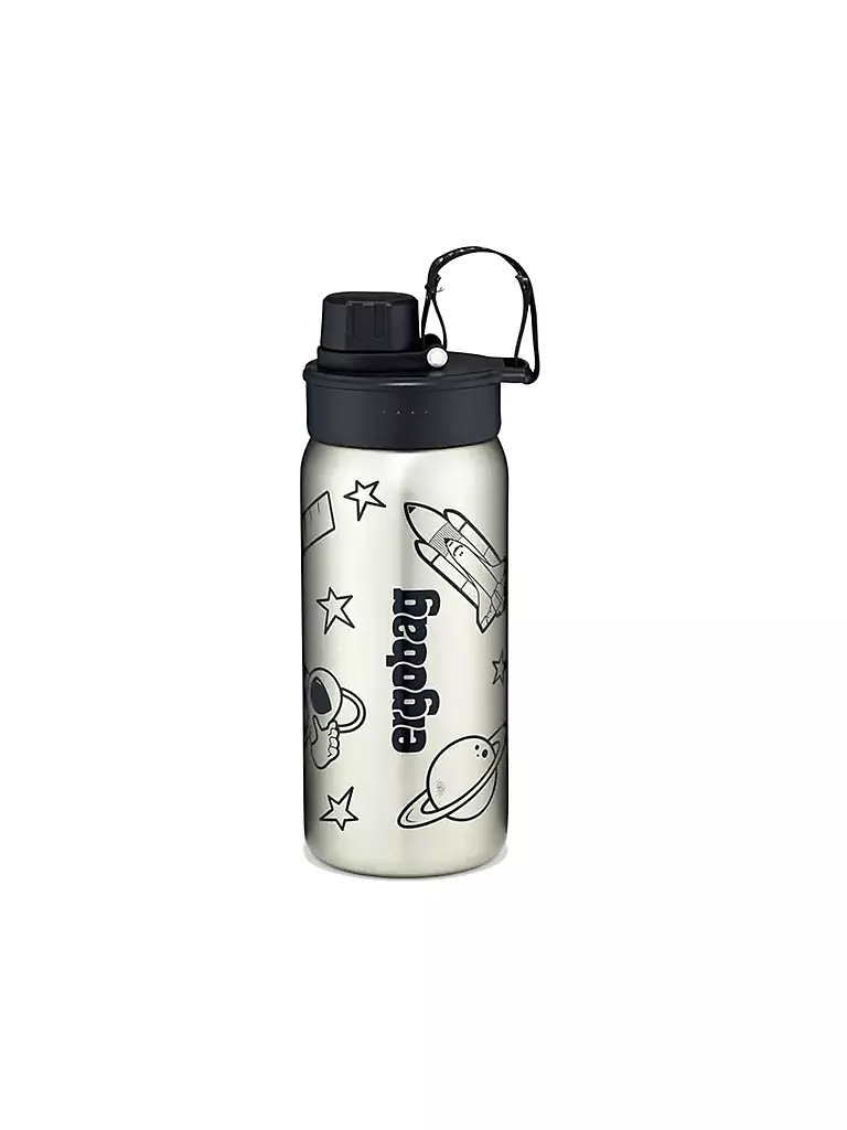 ERGOBAG | Edelstahl Trinkflasche Schwarz | Noir