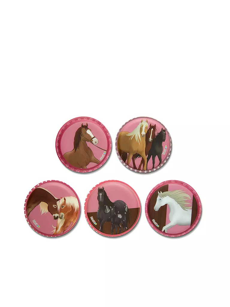 ERGOBAG | Ensemble de 5 Kletties Chevaux au galop | Multicolore