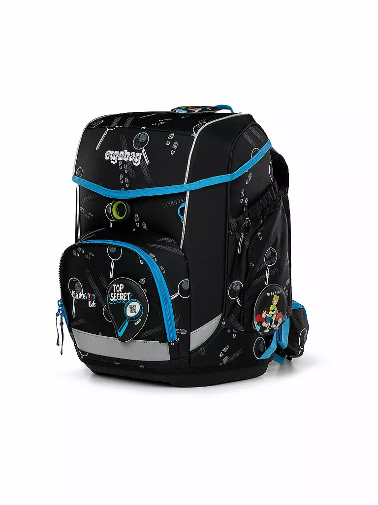 ERGOBAG | Ensemble de cartable 5 pièces CUBO Bärdektiv Les Trois Points d'Interrogation Kids |