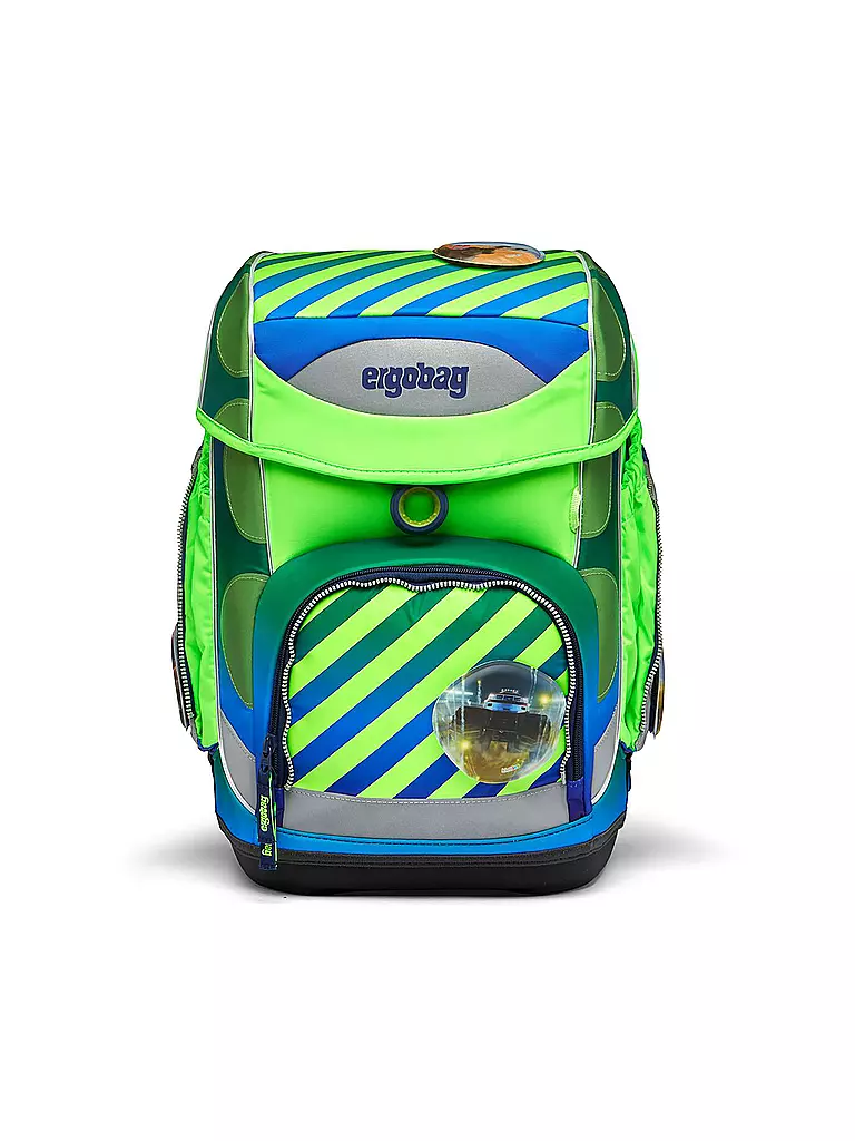 ERGOBAG | Ensemble de cartable 5 pièces Cubo TruckBär | Vert clair