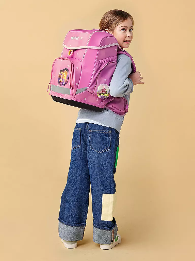 ERGOBAG | Ensemble de cartable 5 pièces CUBO WolkenzauBär | Rose