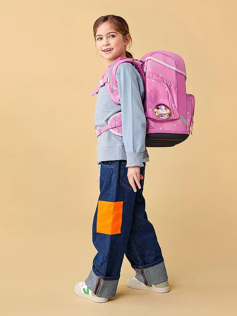 ERGOBAG | Ensemble de cartable 5 pièces CUBO WolkenzauBär | Rose