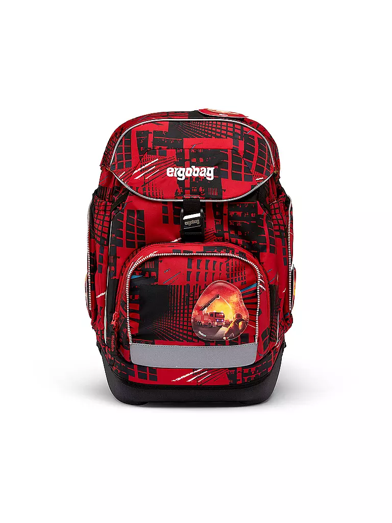 ERGOBAG | Ensemble de cartable 6 pièces PACK - AlarmBäreitschaft | rot
