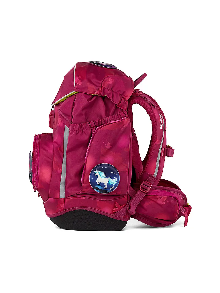 ERGOBAG | Ensemble de cartable 6 pièces Pack MondzauBär | Rose vif