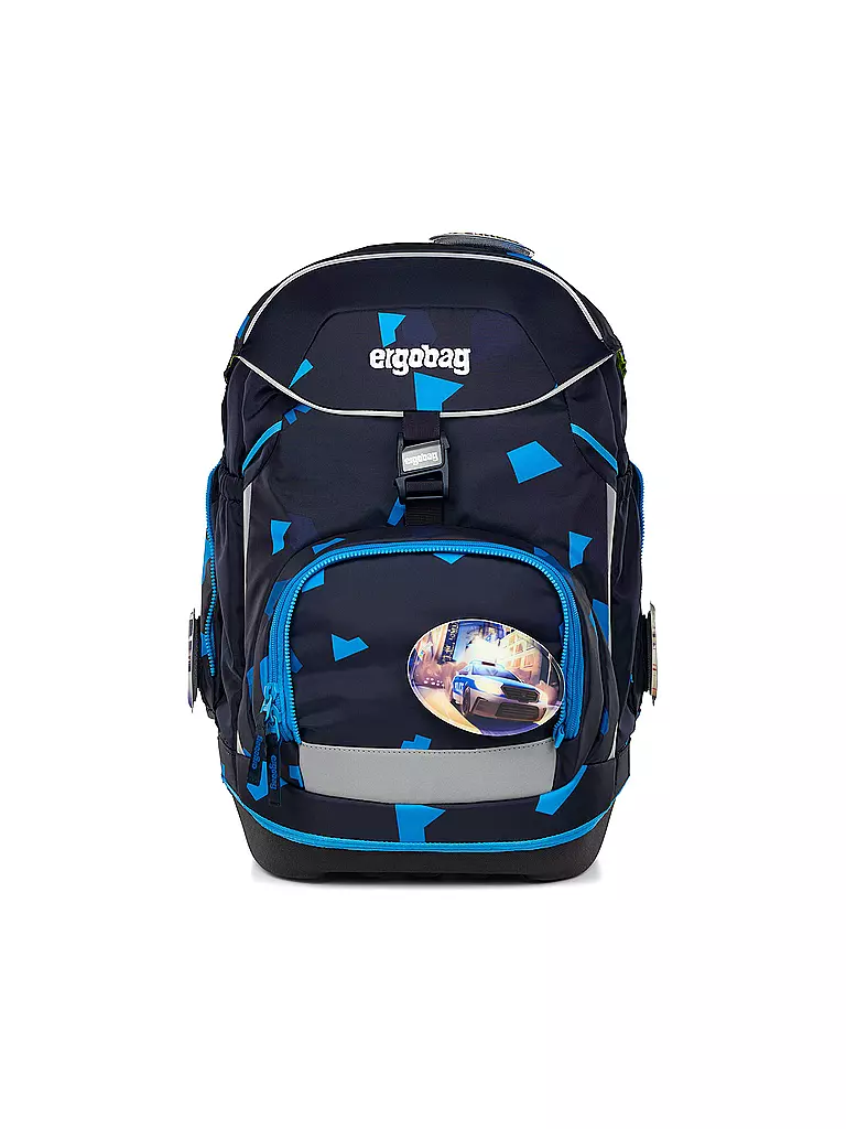 ERGOBAG | Ensemble de cartable 6 pièces Pack Poursuite | Noir