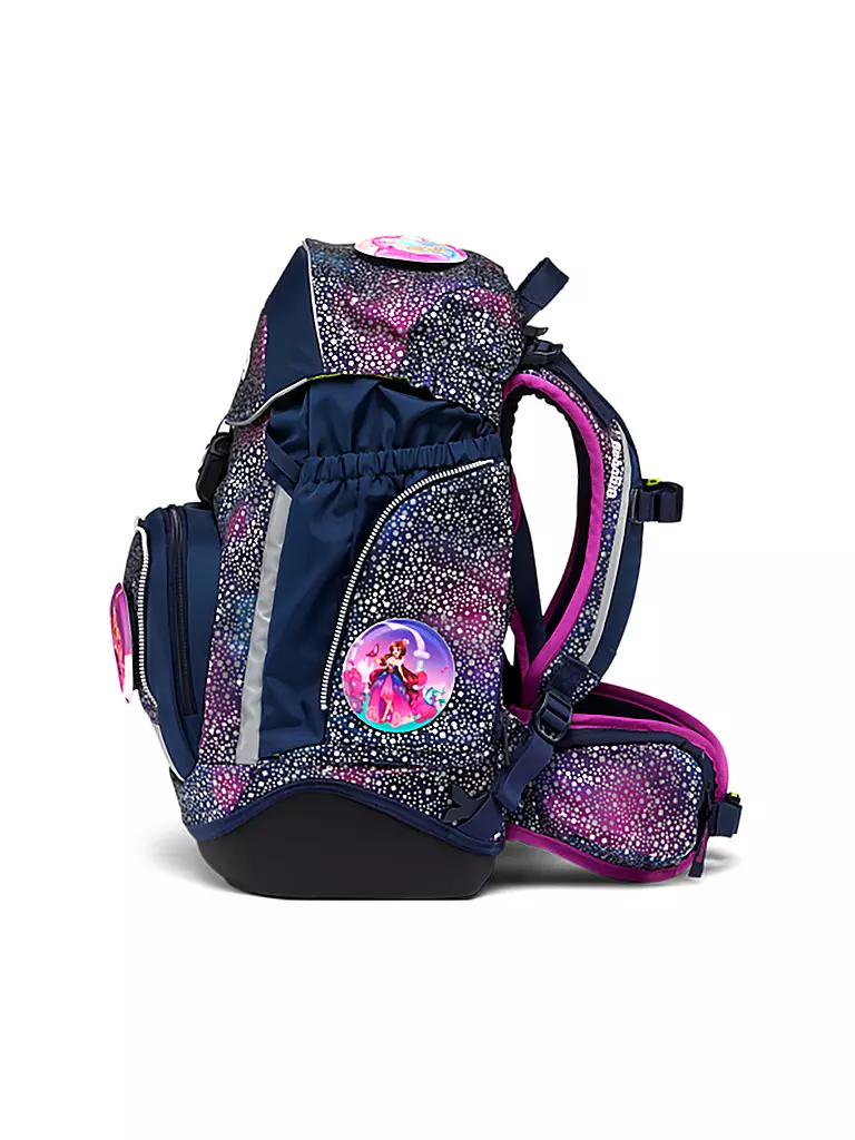 ERGOBAG | Ensemble de cartable 6 pièces PACK Reflex Glow - Bärlaxy | Lilas
