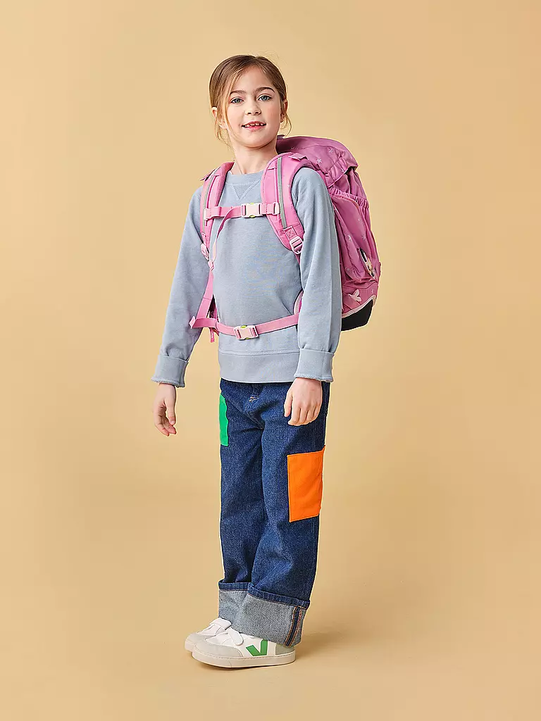 ERGOBAG | Ensemble de cartable 6 pièces Pack Wolkenzauber | Rose