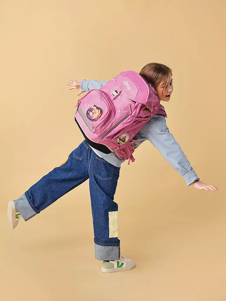 ERGOBAG | Ensemble de cartable 6 pièces Pack Wolkenzauber | Rose