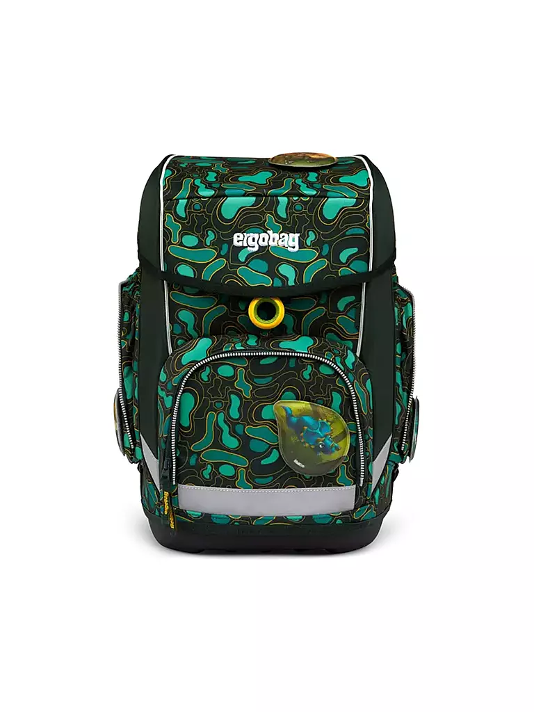 ERGOBAG | Ensemble de cartables 5 pièces CUBO - TriBäratops | dunkelgrün