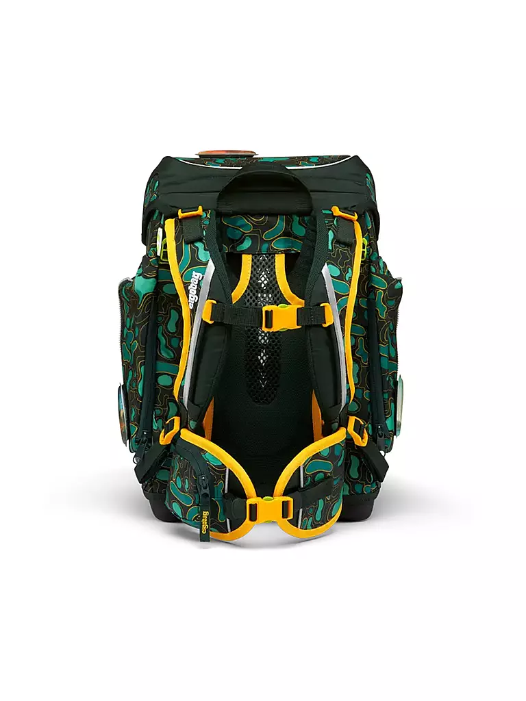 ERGOBAG | Ensemble de cartables 5 pièces CUBO - TriBäratops | dunkelgrün