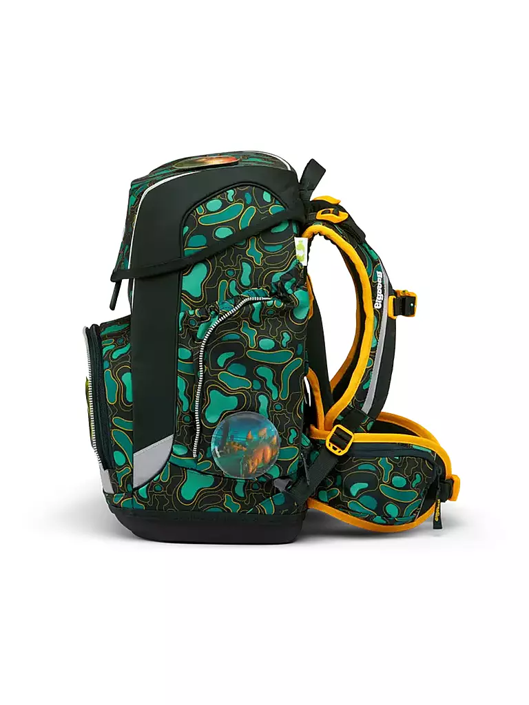 ERGOBAG | Ensemble de cartables 5 pièces CUBO - TriBäratops | dunkelgrün