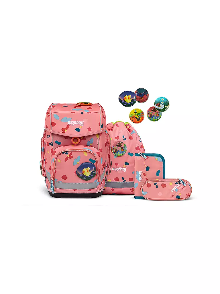 ERGOBAG | Ensemble de cartables 5 pièces CUBO - ZitronenfaltBär | koralle