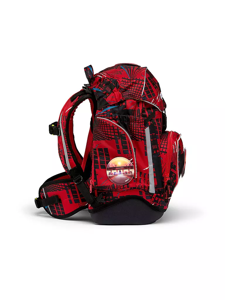 ERGOBAG | Ensemble de cartables 6 pièces - AlerteIncendie | Rouge