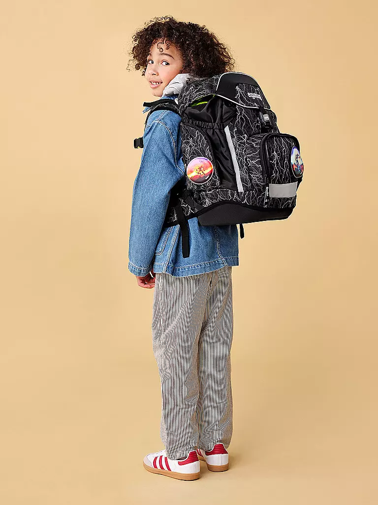 ERGOBAG | Ensemble de cartables 6 pièces PACK ReflektBär | Noir