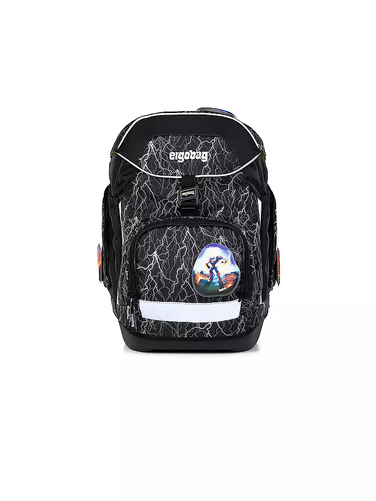 ERGOBAG | Ensemble de cartables 6 pièces PACK ReflektBär | Noir
