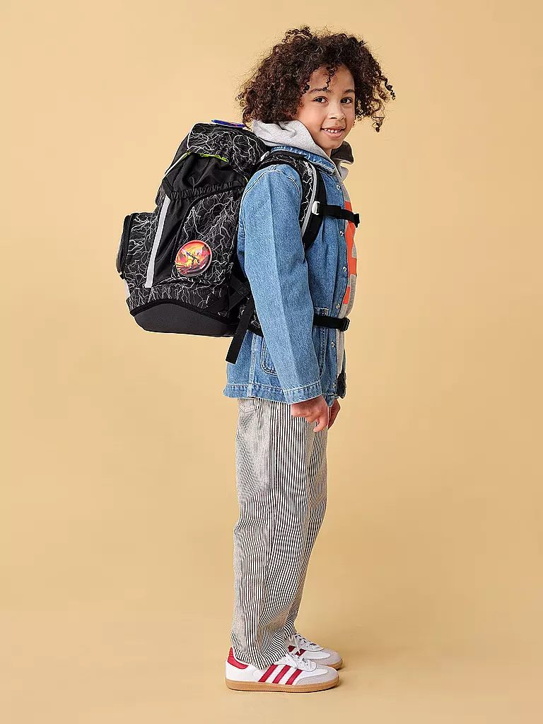 ERGOBAG | Ensemble de cartables 6 pièces PACK ReflektBär | Noir