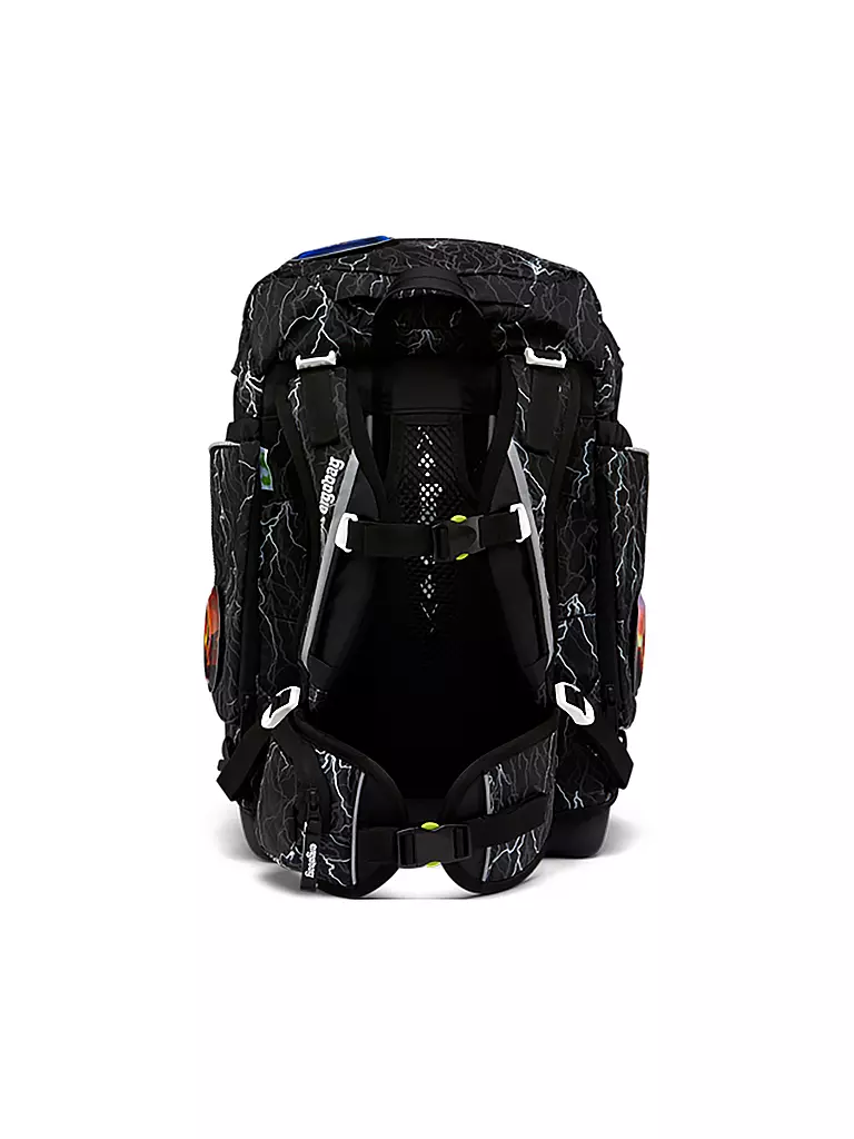 ERGOBAG | Ensemble de cartables 6 pièces PACK Reflex Glow - Super ReflektBär | schwarz