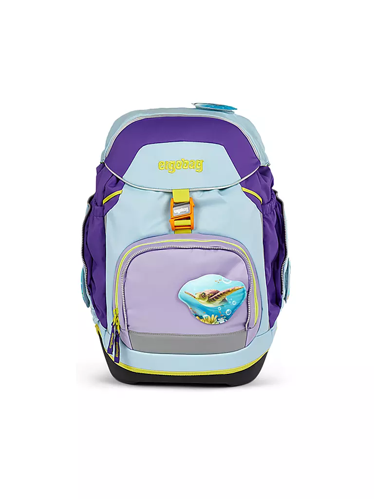 ERGOBAG | Ensemble de sac à dos scolaire 6 pièces - Pack Ours Plongeur | Bleu clair