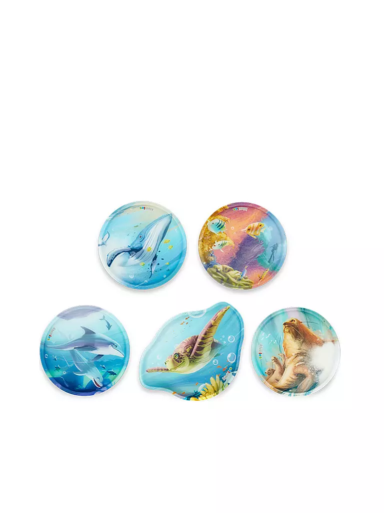 ERGOBAG | Ensemble de sac à dos scolaire 6 pièces - Pack Ours Plongeur | Bleu clair