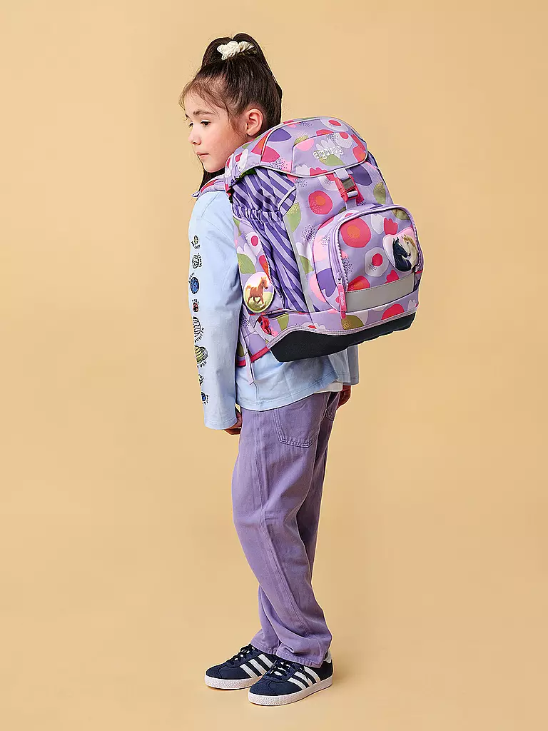 ERGOBAG | Ensemble de sac à dos scolaire 6 pièces BlütenzauBär | Lilas