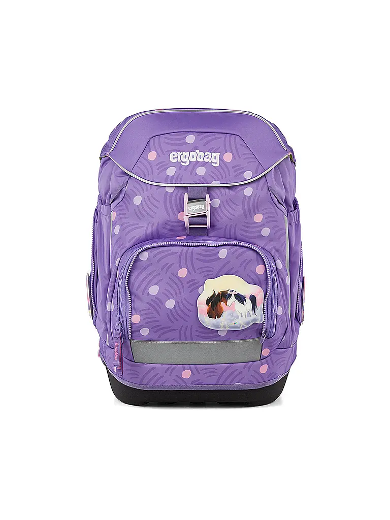 ERGOBAG | Ensemble de sac à dos scolaire 6 pièces PonyBäradies | Lilas