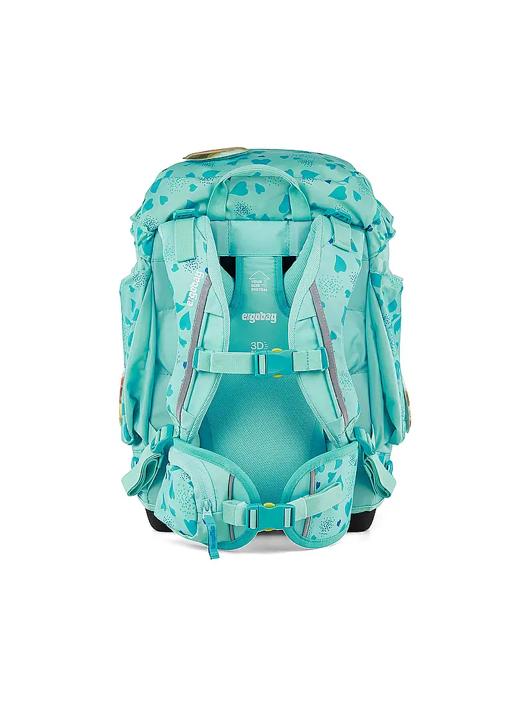 ERGOBAG | Ensemble de sac à dos scolaire 6 pièces Rêve de cheval et d'ours | Turquoise