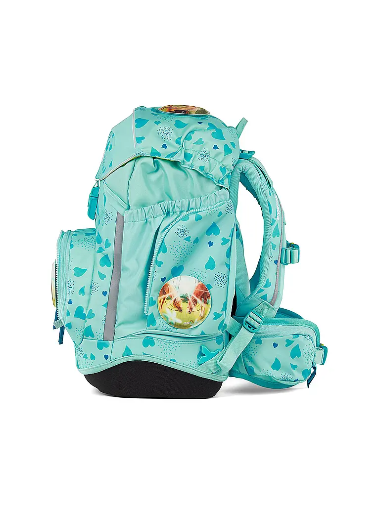ERGOBAG | Ensemble de sac à dos scolaire 6 pièces Rêve de cheval et d'ours | Turquoise
