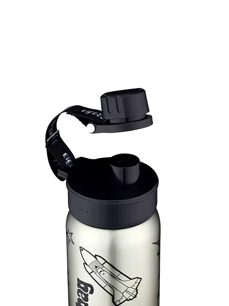 ERGOBAG | Gourde en acier inoxydable 0,5L Noir | Noir