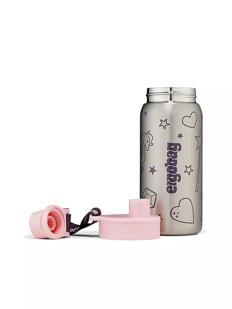 ERGOBAG | Gourde en acier inoxydable 0,5L Rose | Rose