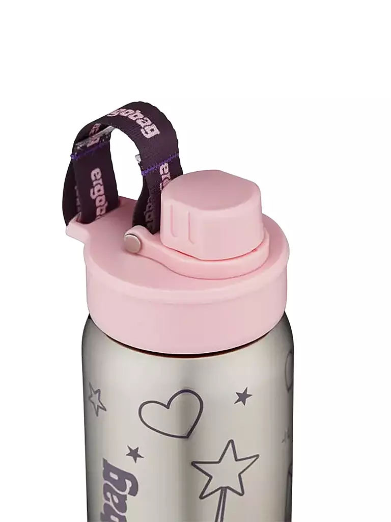 ERGOBAG | Gourde en acier inoxydable 0,5L Rose | Rose