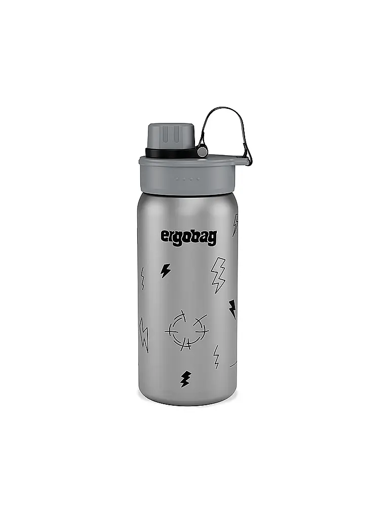 ERGOBAG | Gourde en acier inoxydable Gewitter | Argent