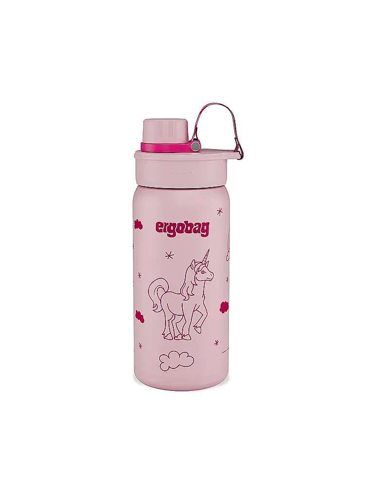 ERGOBAG | Gourde en acier inoxydable Licorne | Rose