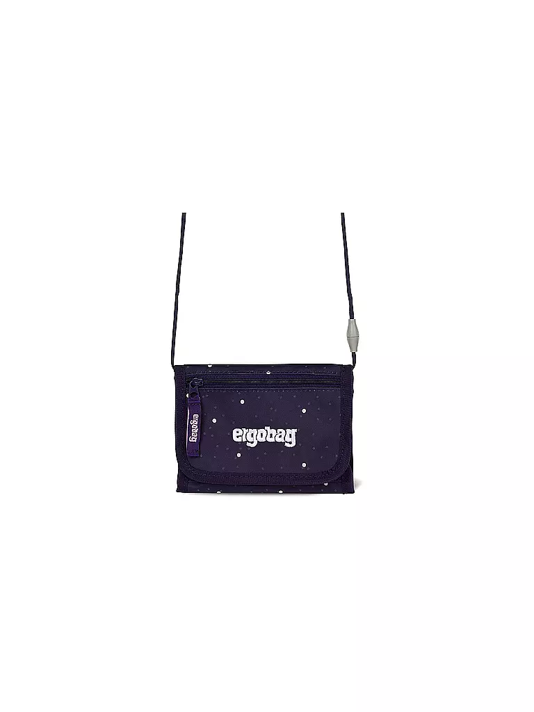 ERGOBAG | Porte-monnaie tour de cou - Ours Observateur d'Étoiles | Bleu foncé