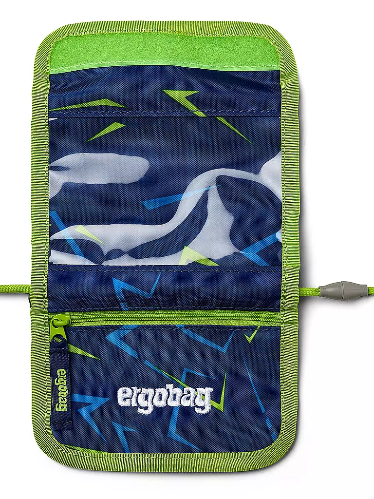 ERGOBAG | Porte-monnaie tour de cou - Spitzenreit Bär | Bleu foncé
