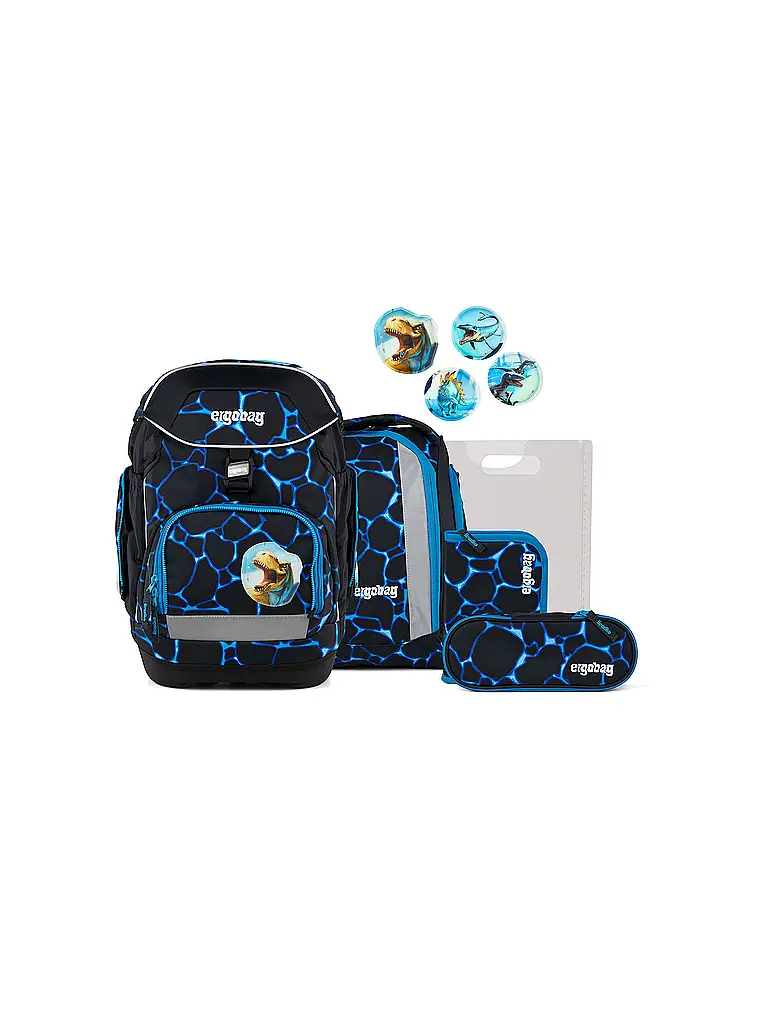 ERGOBAG | Schulrucksack Set 6tlg Pack Bärassic Garden  | Noir