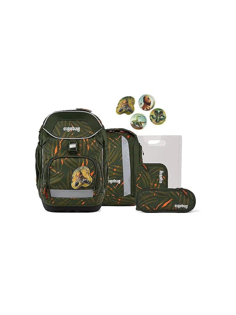 ERGOBAG | Schulrucksack Set 6tlg Pack ExBärdition | Noir