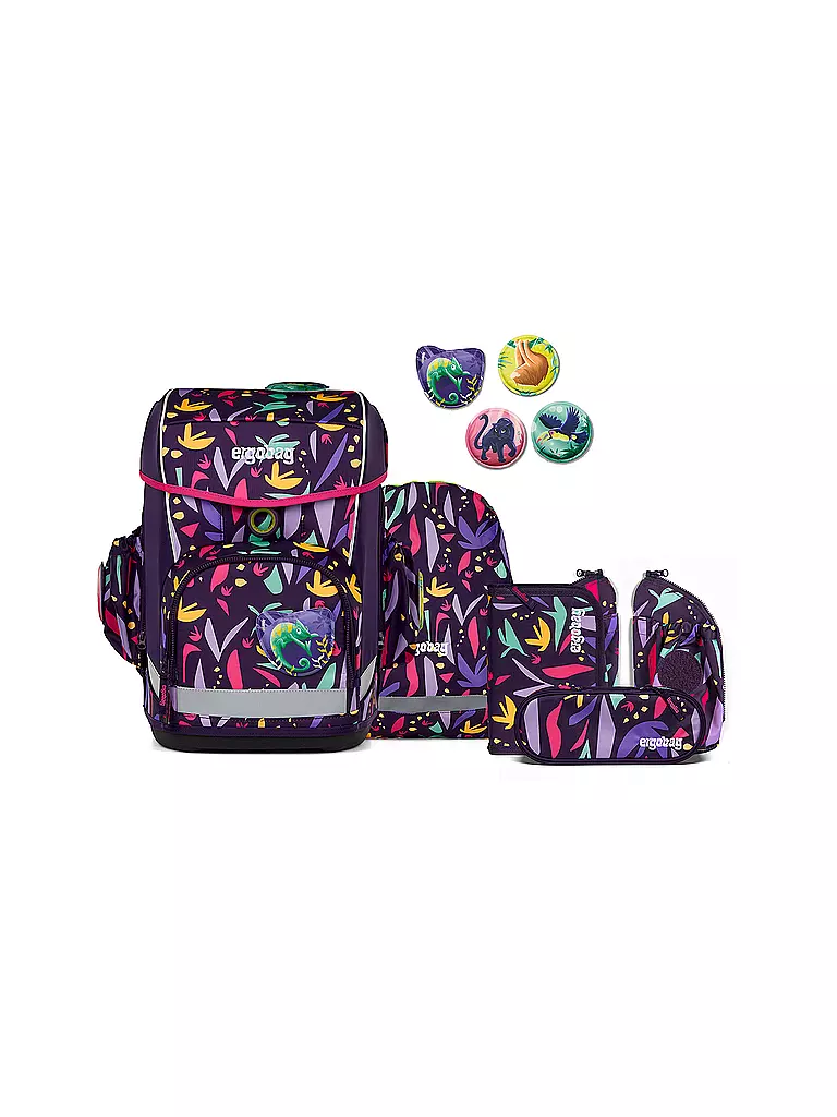 ERGOBAG | Schultasche Set 5tlg CUBO LIGHT AmBärzonas  | Lilas