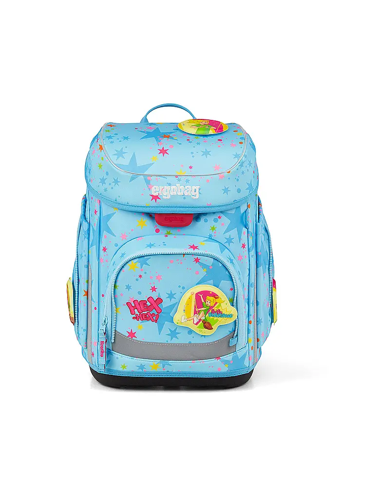 ERGOBAG | Schultaschen Set 5tlg CUBO Bärhext | Bleu clair