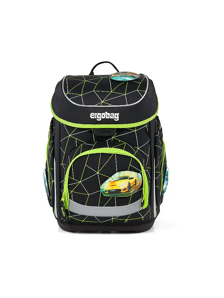 ERGOBAG | Schultaschen Set 5tlg CUBO CyBär Race 2026 | Noir