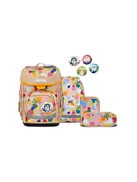 ERGOBAG | Schultaschen Set 5tlg CUBO Flower PowBär 2026 | Beige