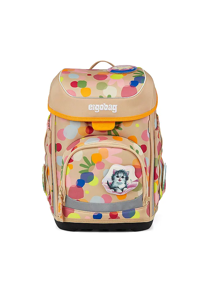 ERGOBAG | Schultaschen Set 5tlg CUBO Flower PowBär 2026 | Beige