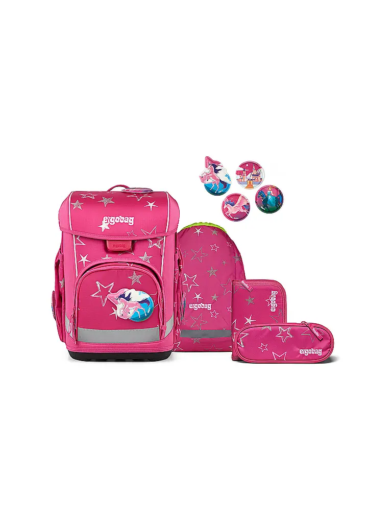 ERGOBAG | Schultaschen Set 5tlg CUBO LIGHT 2026 | Rose vif