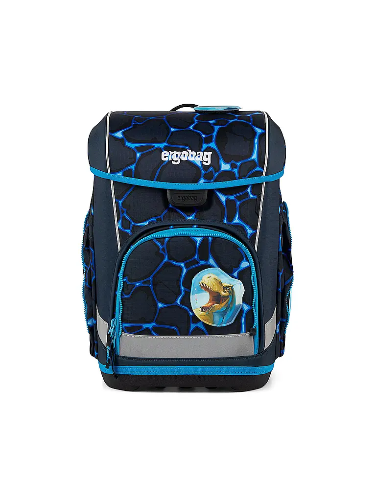 ERGOBAG | Schultaschen Set 5tlg CUBO LIGHT Bärassic Garden | Noir