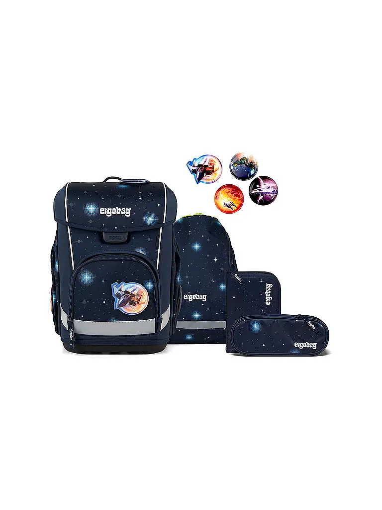 ERGOBAG | Schultaschen Set 5tlg CUBO LIGHT KoBärnikus 2026 | Noir