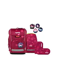 ERGOBAG | Schultaschen Set 5tlg CUBO LIGHT MondzauBär | Rose vif