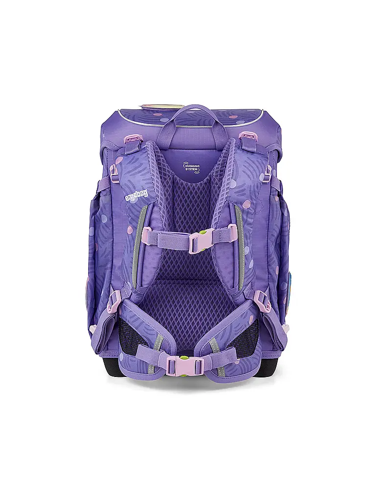 ERGOBAG | Schultaschen Set 5tlg CUBO LIGHT PonyBäradies | Lilas