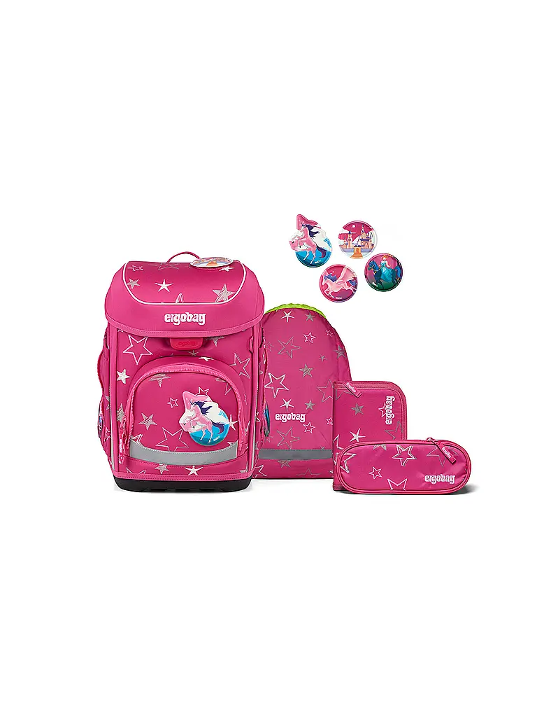 ERGOBAG | Schultaschen Set 5tlg CUBO SternzauBär 2026 | Rose vif