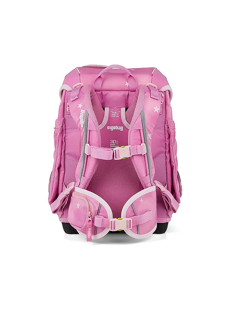 ERGOBAG | Schultaschen Set 5tlg CUBO WolkenzauBär 2026 | Rose
