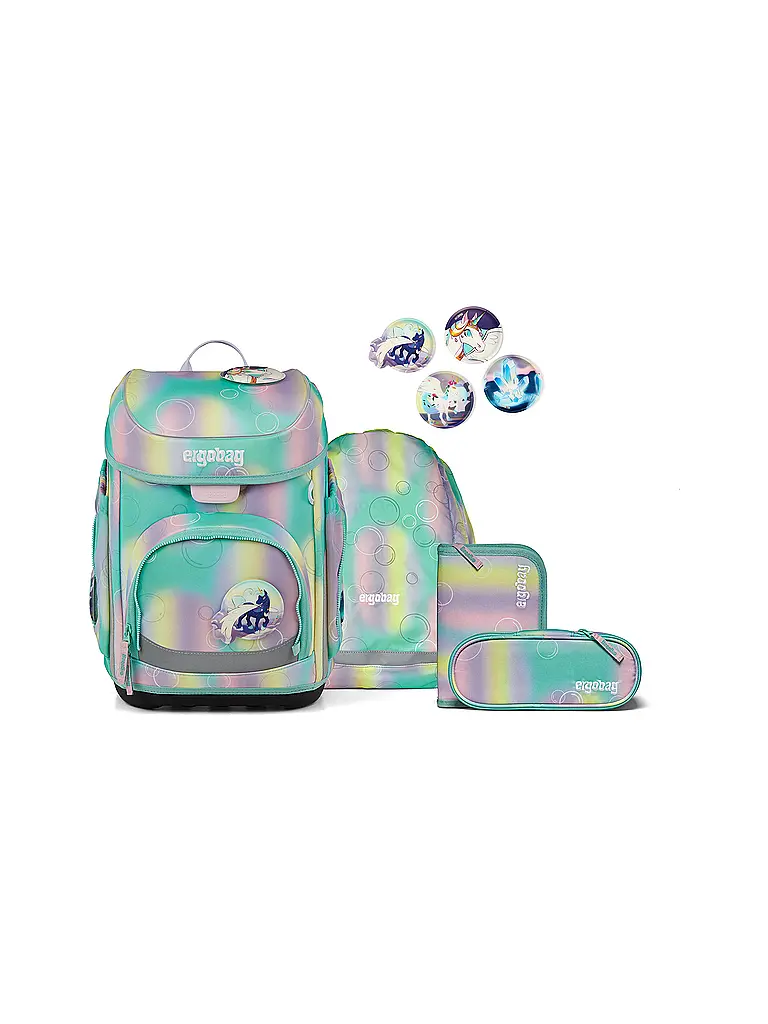 ERGOBAG | Schultaschen Set 5tlg CUBO ZauBärwelt 2026 | Menthe