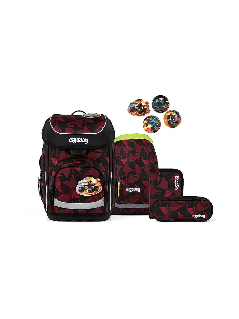 ERGOBAG | Schultaschen Set 5tlg CUBO | Noir